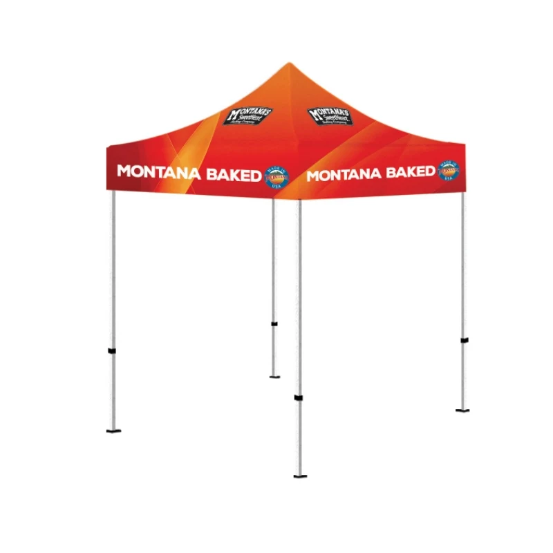 5' x 5' Pop Up Tent Full-Color, Full Bleed Dye-Sublimation Advertising Tent 1