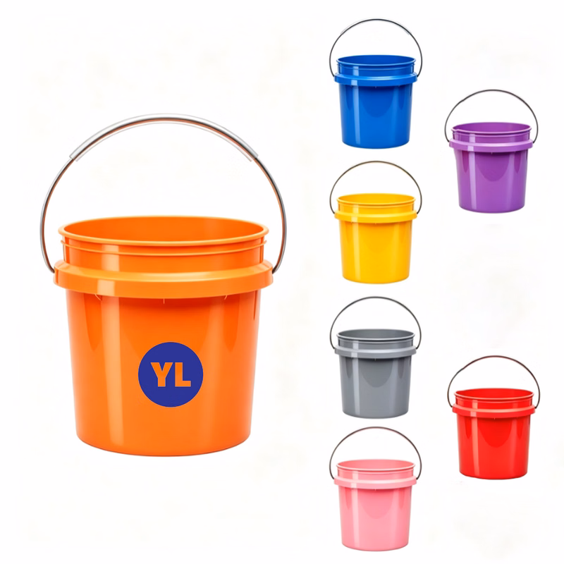 Custom Multicolor PP Plastic Pail with Handles