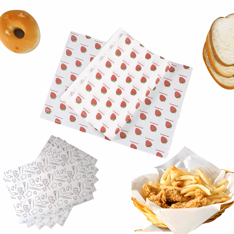 Oil Proof Chicken Roll Coated Plate Pad Paper