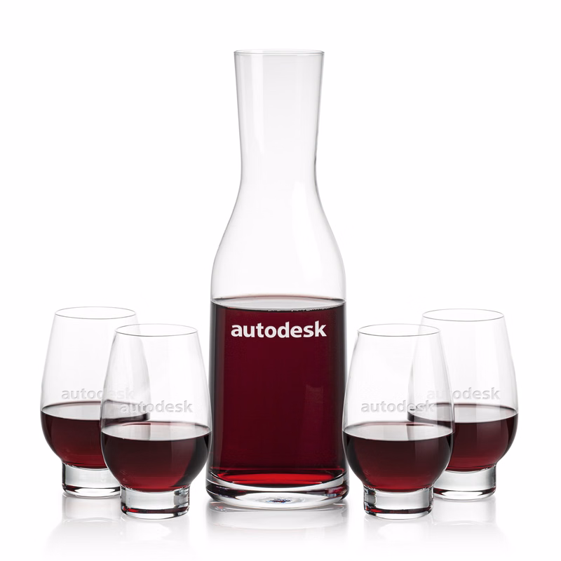 Caldmore Carafe & Glenarden Footed Wine