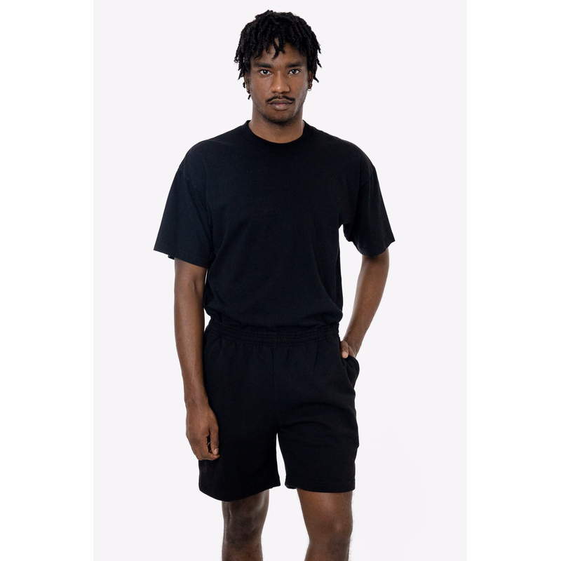 14 OZ GARMENT DYE HEAVY FLEECE MID-LENGTH SHORTS