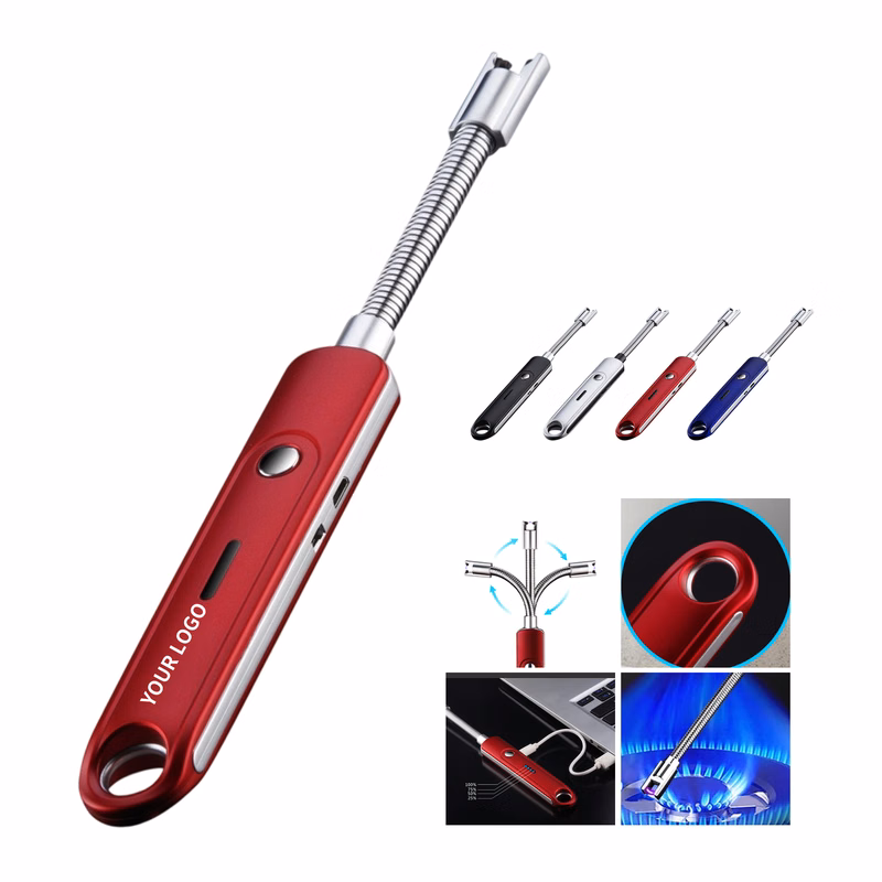 Rechargeable Arc Candle Lighter With Flexible Neck 8.6" Length x 1" Width x 0.4" Thick