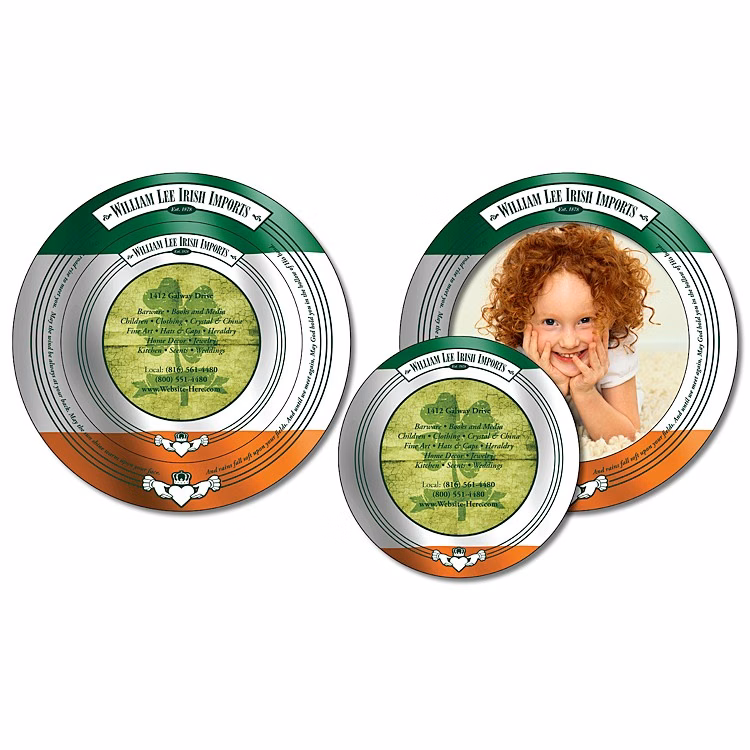 Magnet - 7 Inch Diameter Circle (with 5 Inch Diameter Circle Punch-Out) - Outdoor Safe