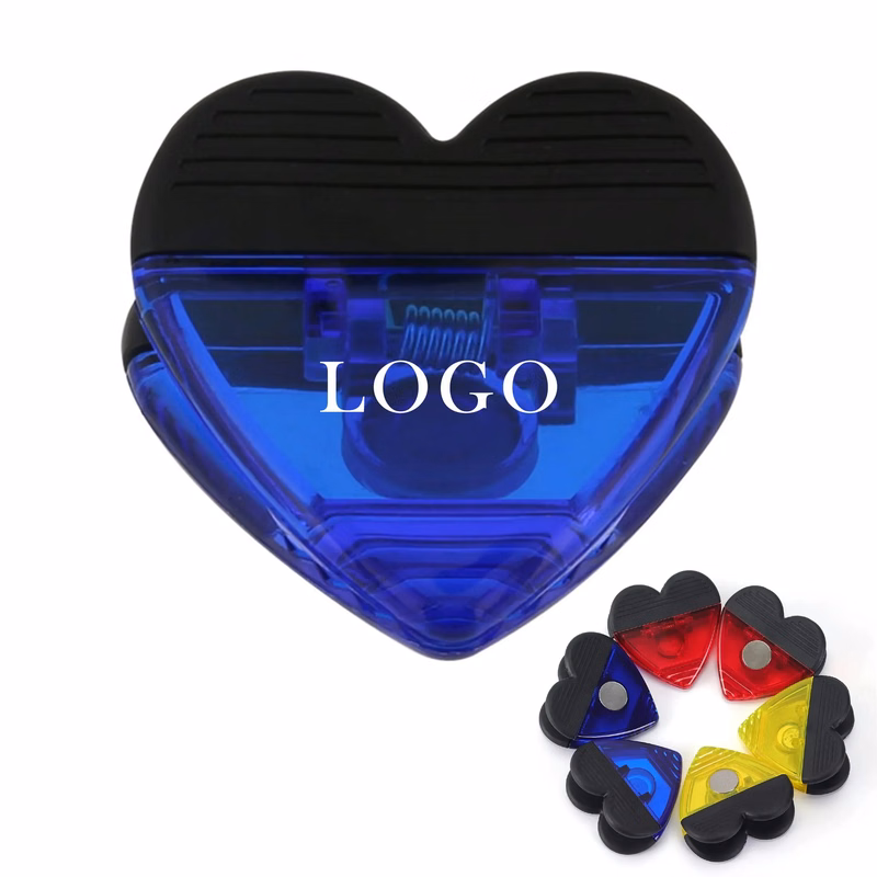 Heart-shaped Refrigerator Magnet Clips