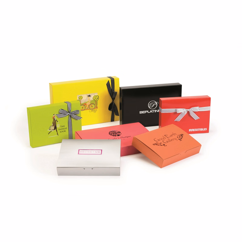 White Gloss One Piece Auto Flip-Top Apparel Box
