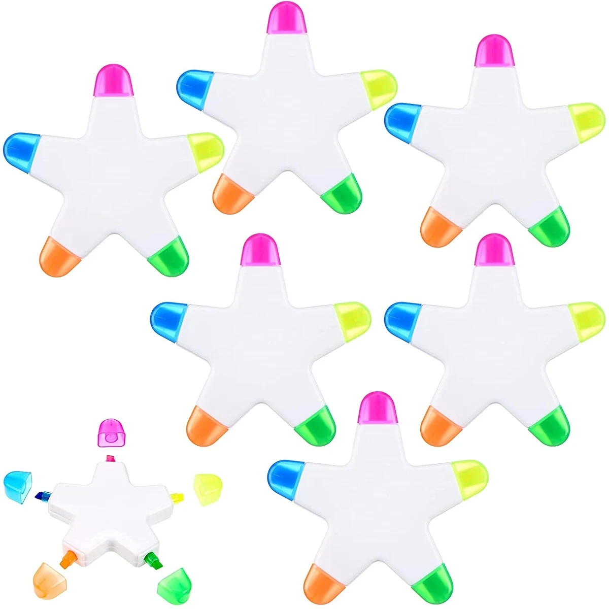Star Shaped Five Colors Highlighter 1