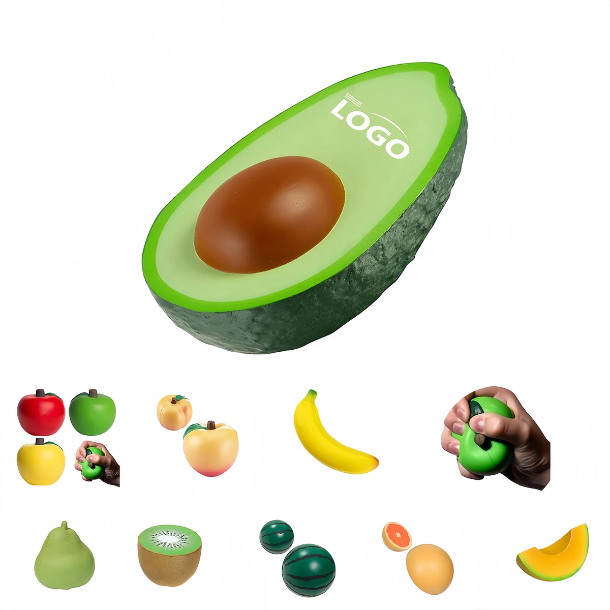 PU Foam Avocado Stress Toy 1