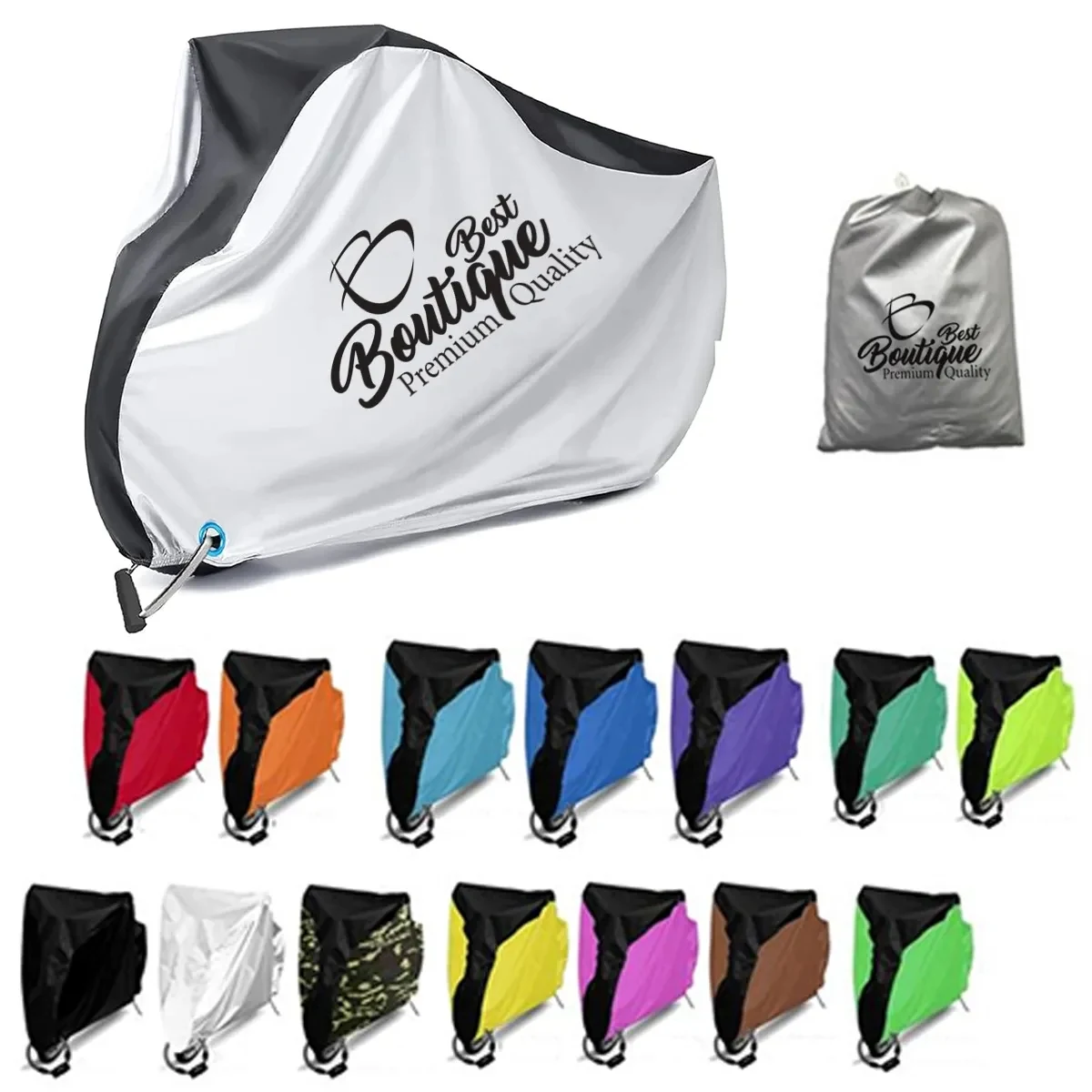 Sun UV Dustproof Waterproof Bike Cover With Lock Hole 1