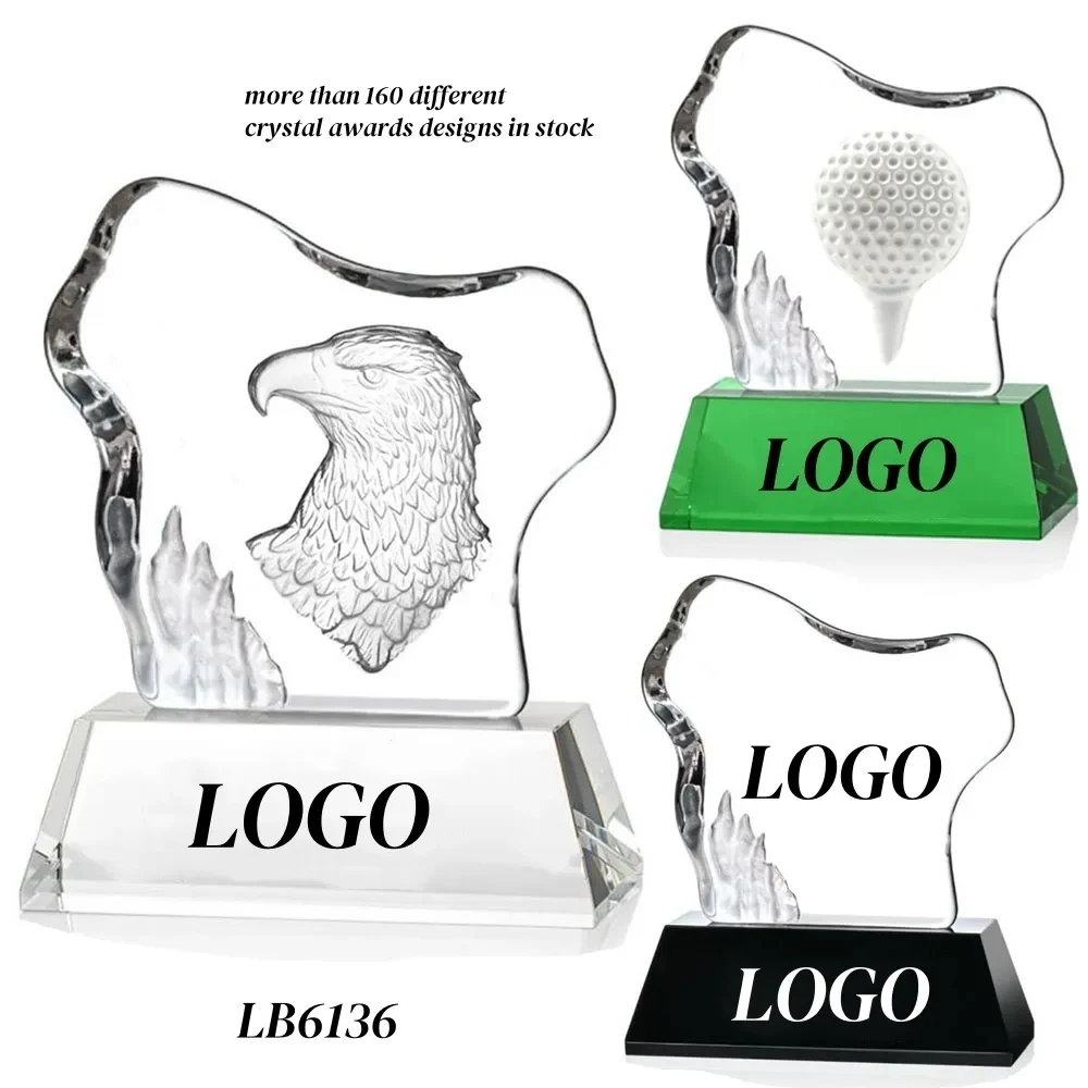 Crystal Eagle Award Supplier Glass Throphy Factory 1