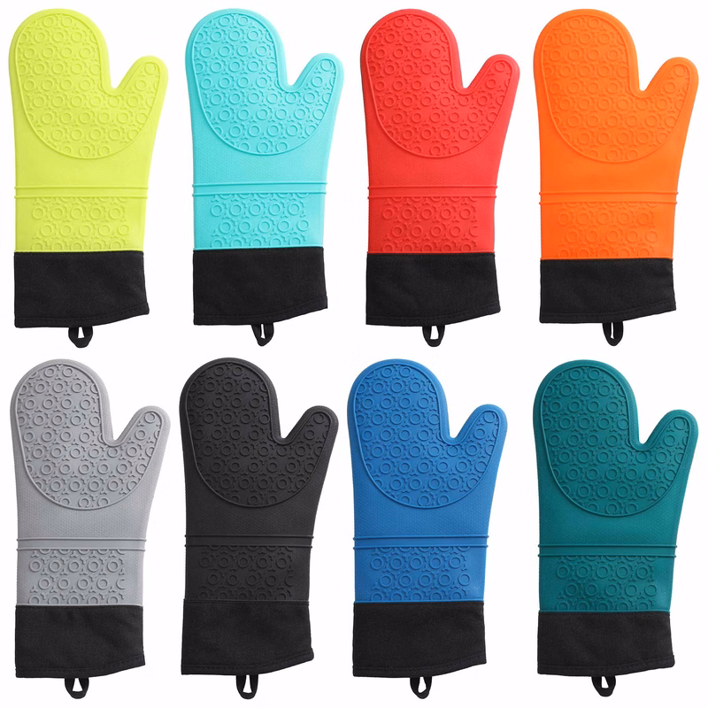 Silicone Isolation Oven Cooking Mitten Gloves
