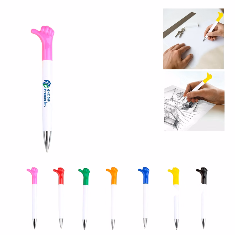 Promotional Finger Twist Shape Plastic Ballpoint Pen