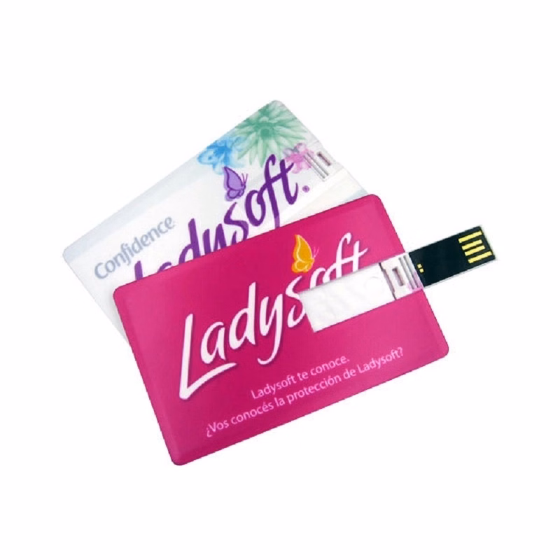 Glacier Plastic USB Flash Drives w/ Custom Logo
