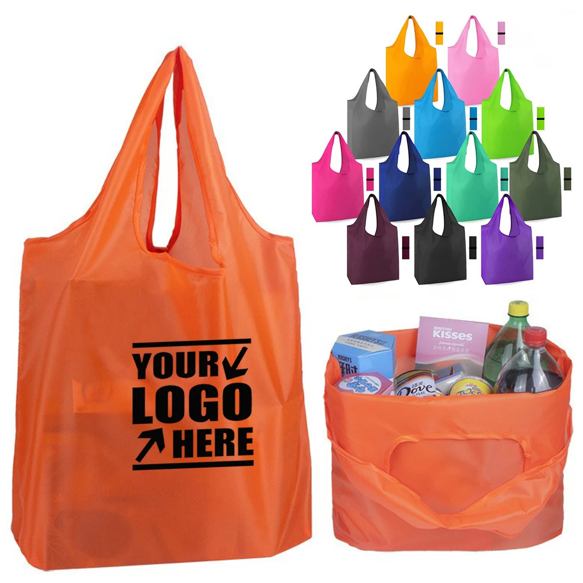 Foldable Reusable Shopping Tote Bag 1