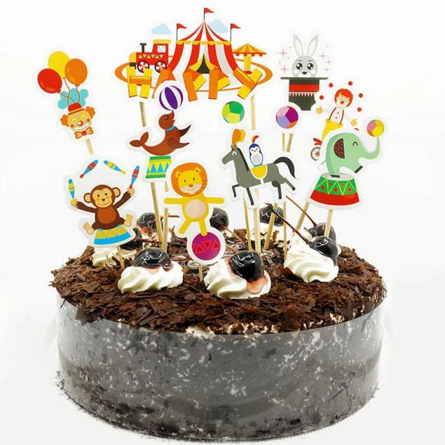 Circus Clown Cupcake Decorative cake Topper 1