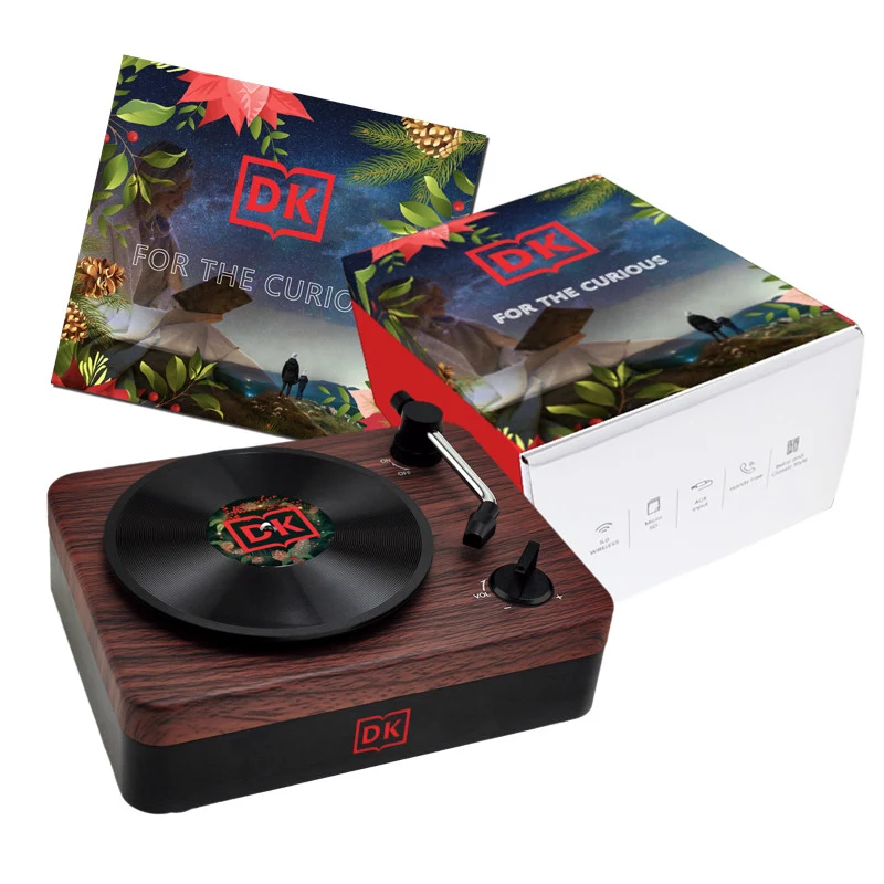 Turntable Wireless Speaker with Custom Record Envelope and Custom Sleeve 1