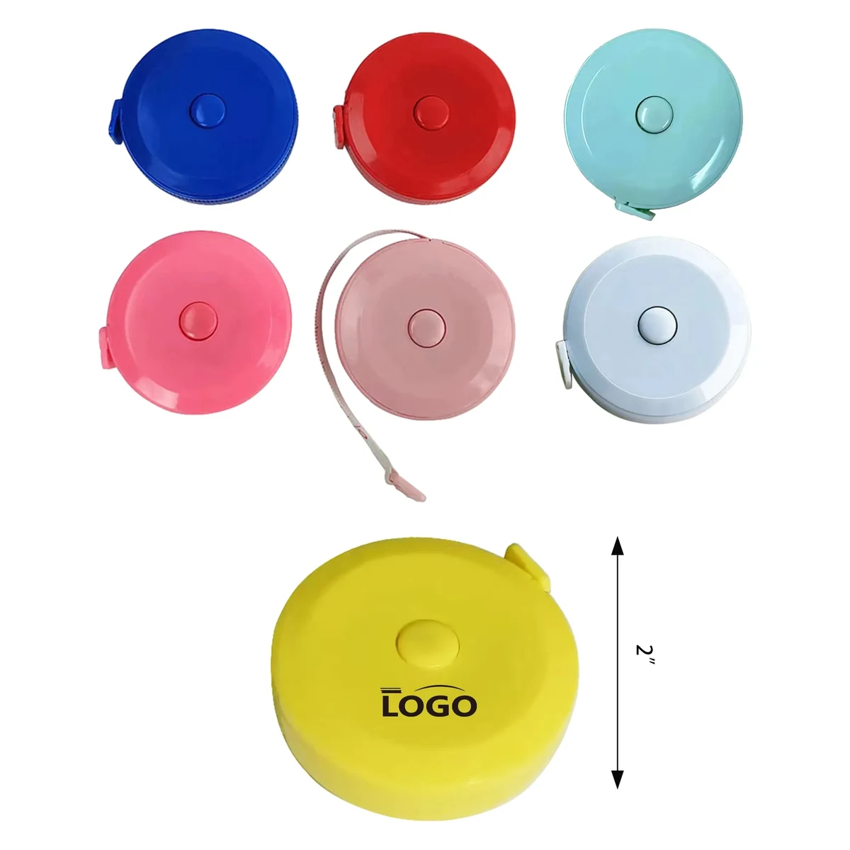 60 Inch Self-Retractable Plastic Tape Measure MOQ 50PCS 1