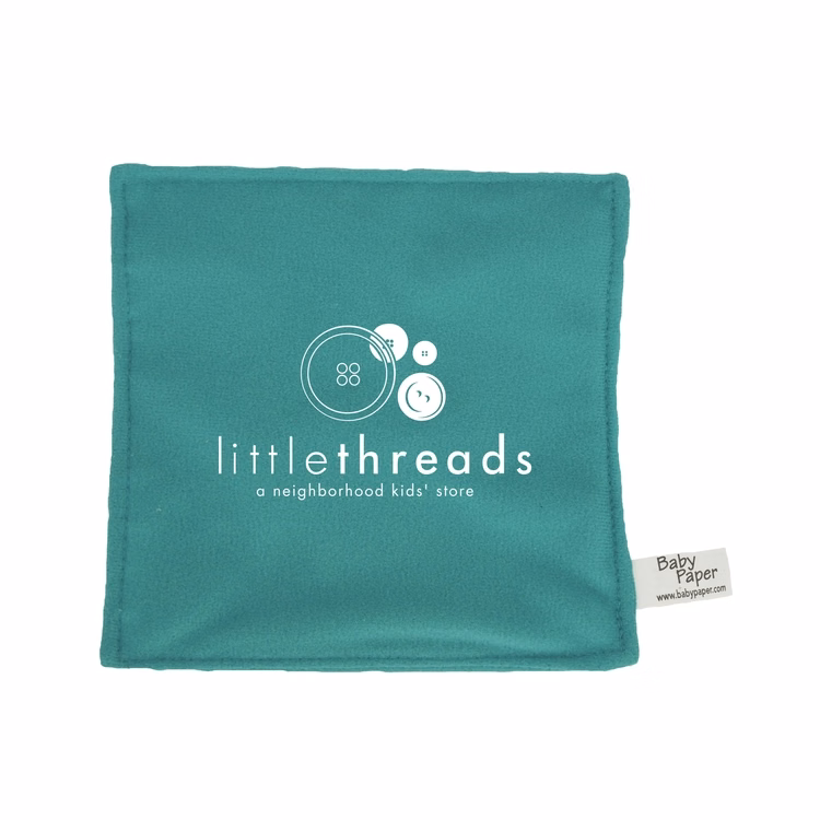 6" Turquoise Baby paper with one color imprint