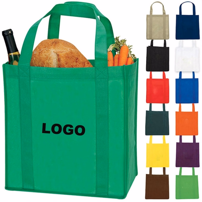 Custom Grocery Tote Bags w/ 20" Handle