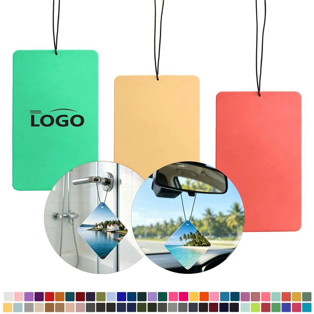 Custom Hanging Car Air Freshener Tag 1