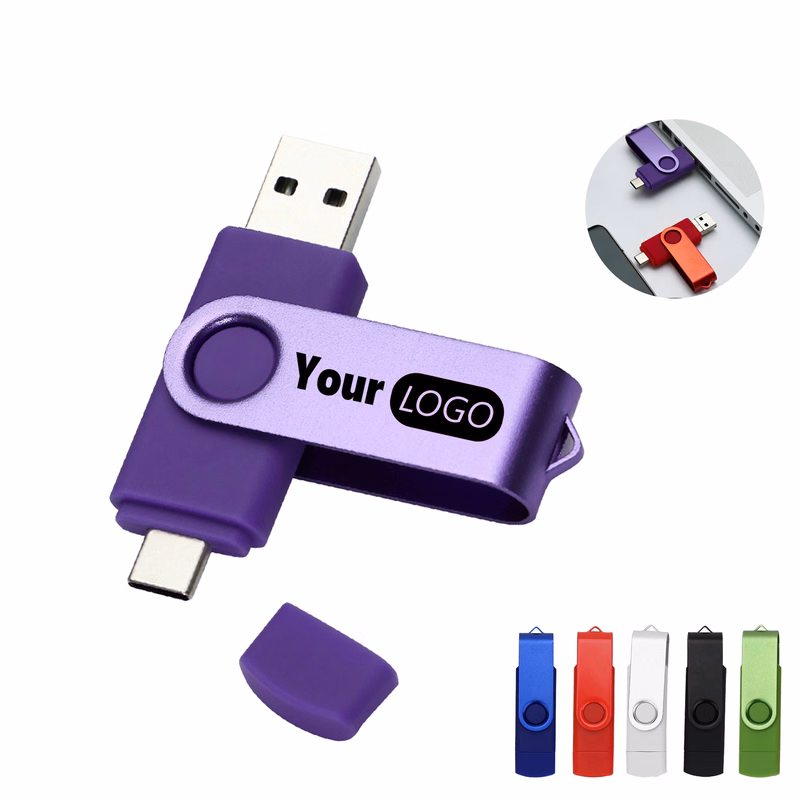 Versatile Rotating USB Drive with Type-C