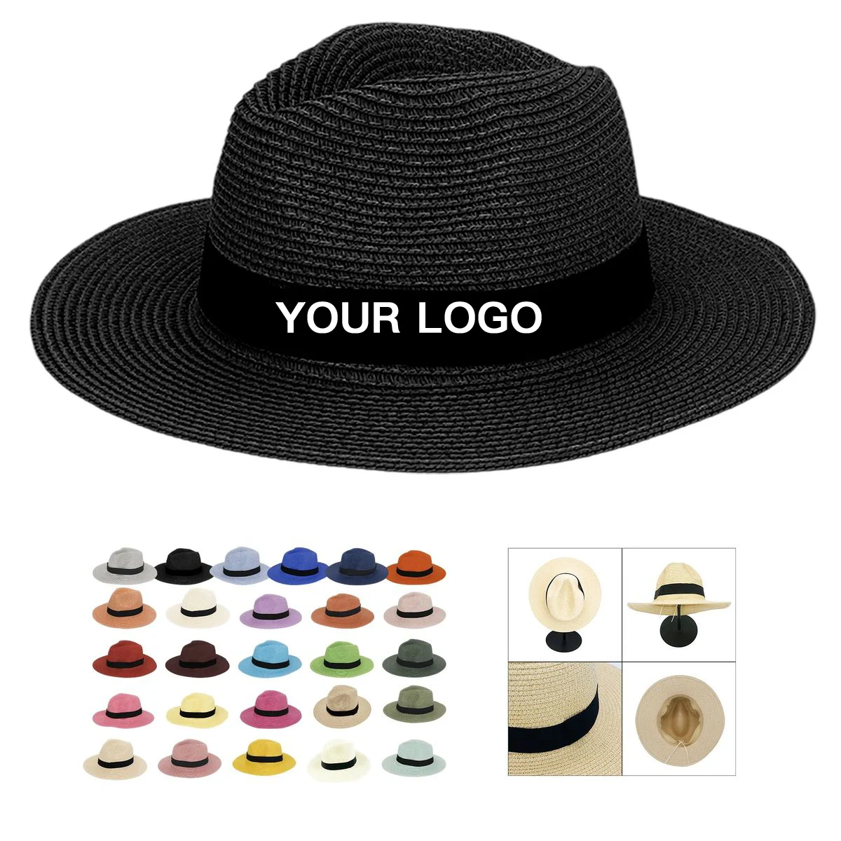 Breathable Woven Straw Hat for Sun Protection and Comfort 1