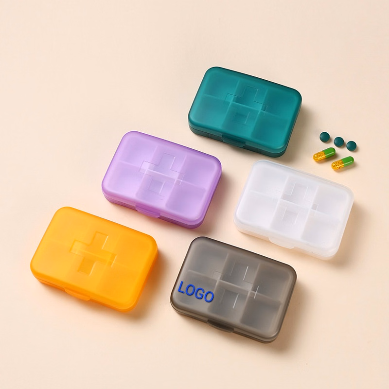 Pill Box with 6 Compartment