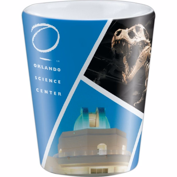 2 Oz. White Shot Glass