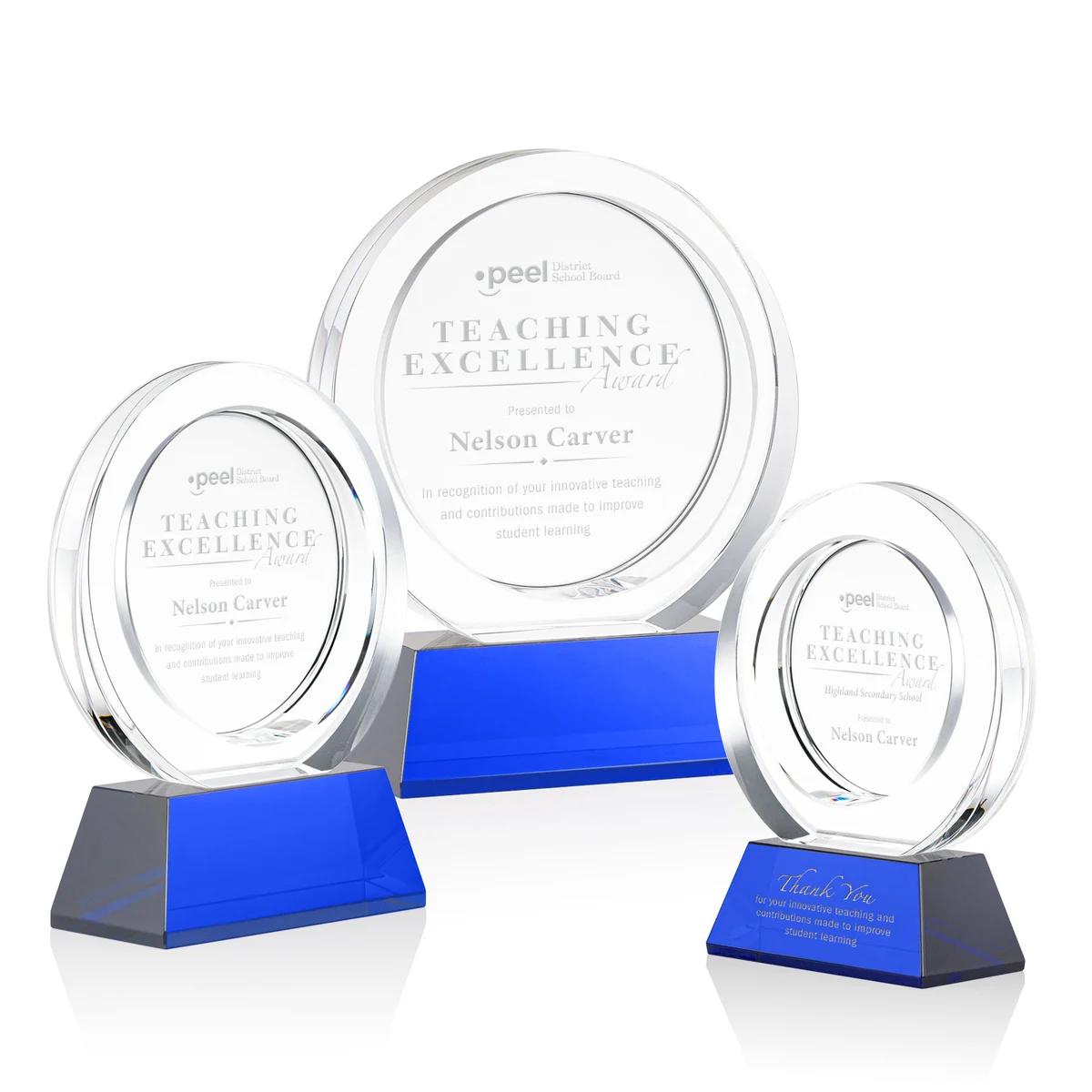 Templeton Award on Base - Blue 1