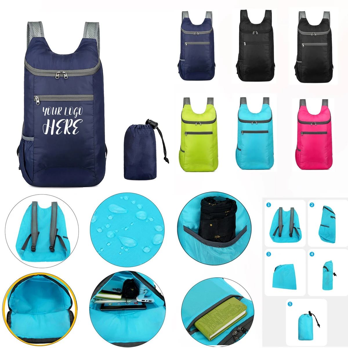 Outdoor Travel Sports Foldable Ultralight Backpack 1