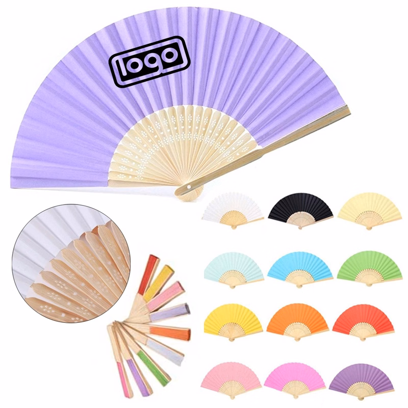 8 Inch Folding Paper Hand Held Fan