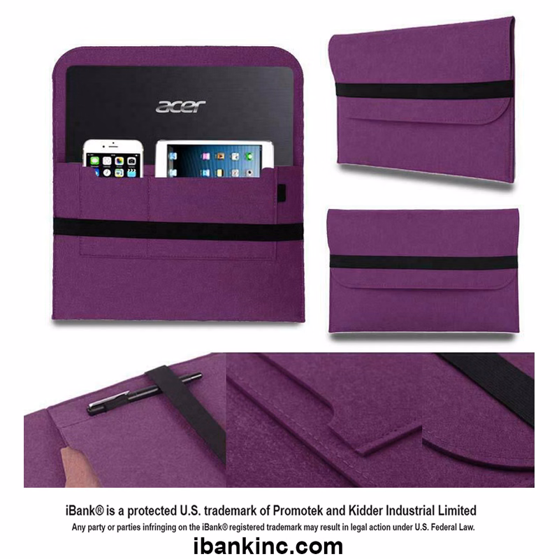 iBank ® 8-11 Inch Felt Case Fits with Tab S8/S9 11", iPad Pro 11 inch, iPad 10th Gen 10.10