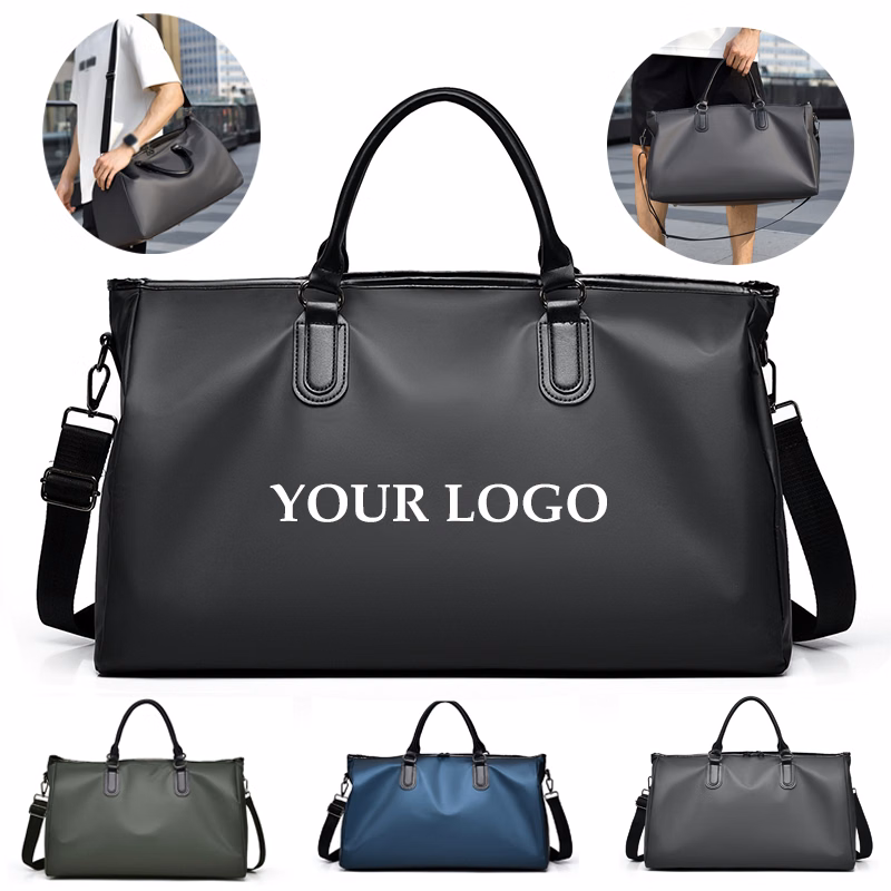 Pu Leather Waterproof Travel Bag For Men