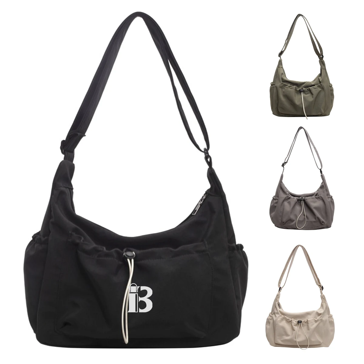 Large Capacity Nylon Shoulder Tote Bag 1