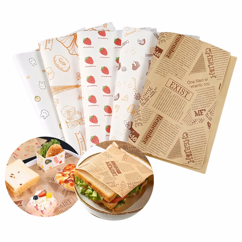 Greaseproof Burger Wrapping Paper