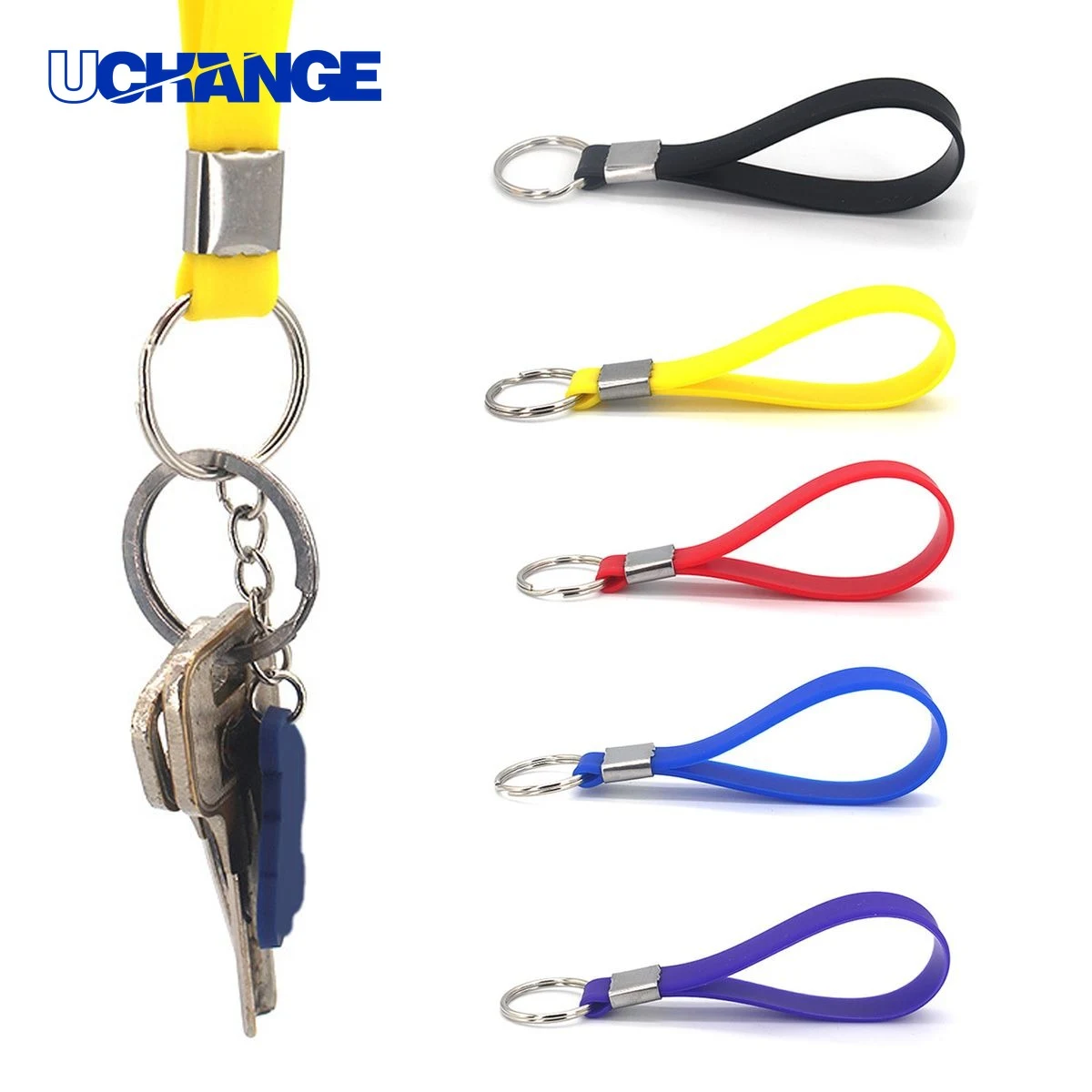 Silicone Keychain Ring for Employee Gift 1