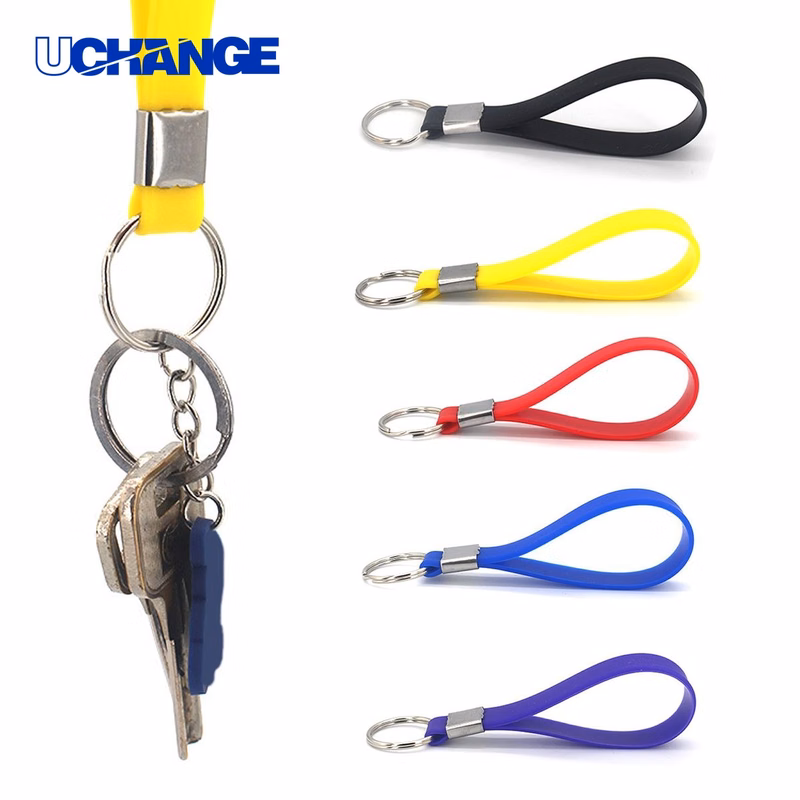Silicone Keychain Ring for Employee Gift