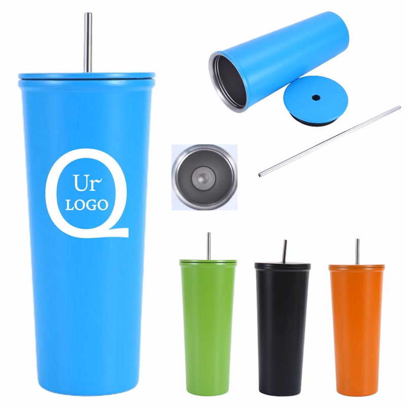 600Ml/20 Oz. Tumbler W/Straw