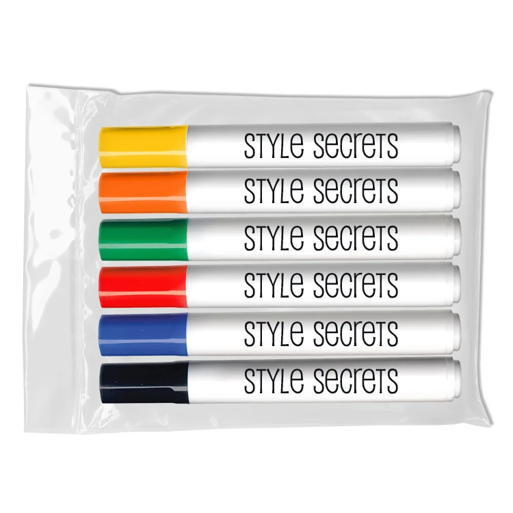 Dry Erase Bullet Tip Six Pack - USA Union Made 1