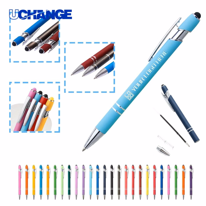 Soft Touch Click Metal Ballpoint Pen for Executives
