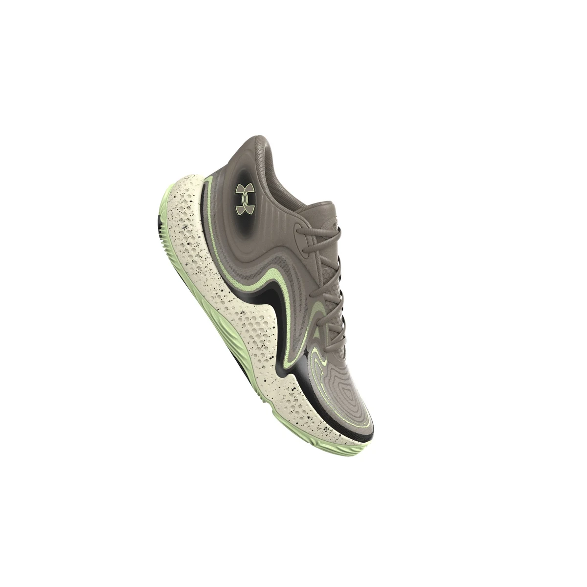 UA Spawn 6 Mid Camo Unisex Basketball Shoes 1