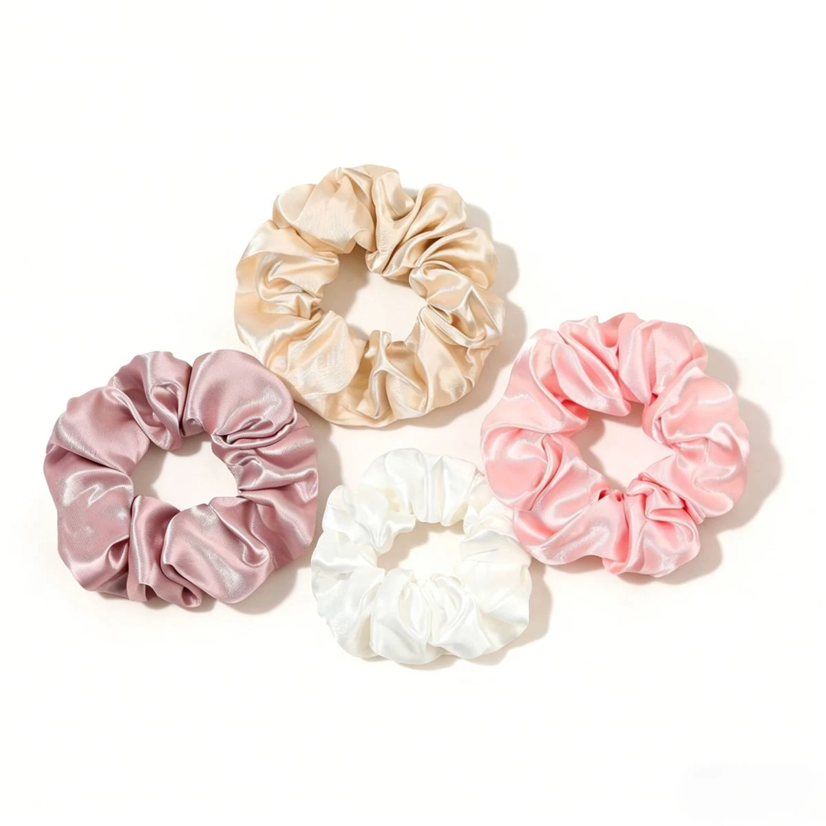 4" Sublimation Full Color Satin Scrunchie 1