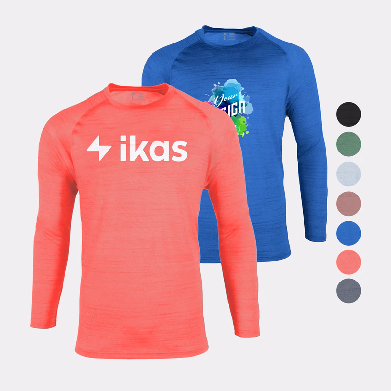 Defender Heather Men's Long Sleeve Performance Tee