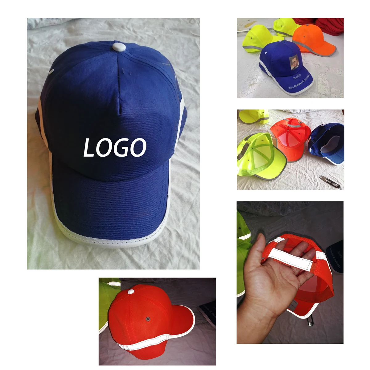 Quick-dry Cap with Reflective Strip 1