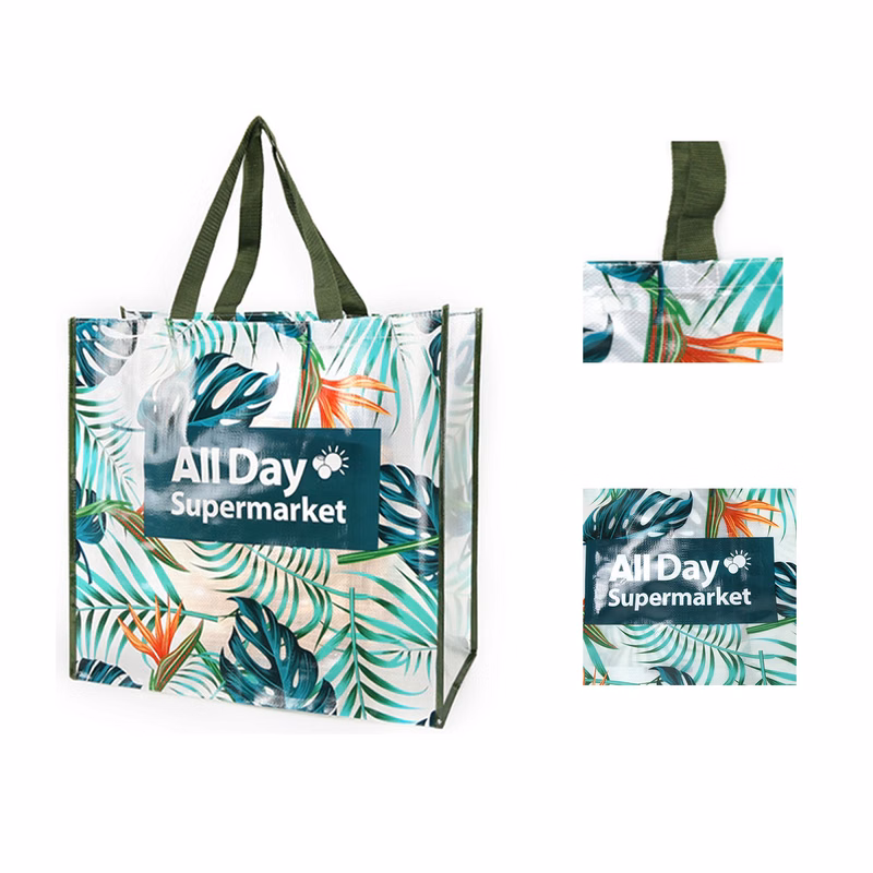 Laminated Woven Grocery Tote Bag
