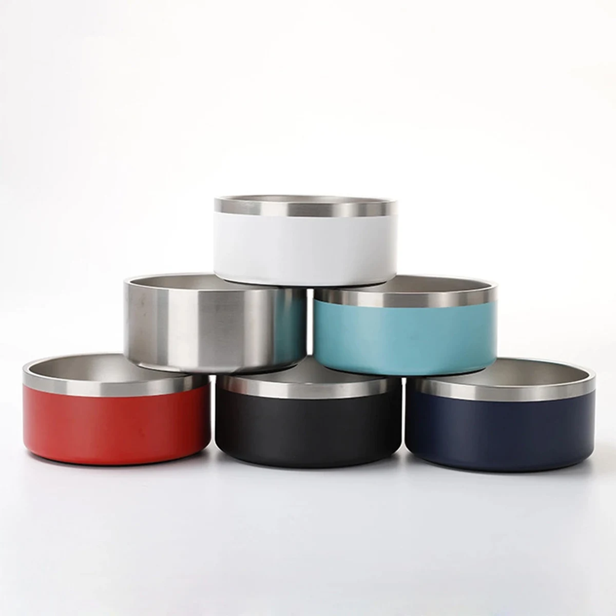 Non Slip Stainless Steel Dog Bowls 1