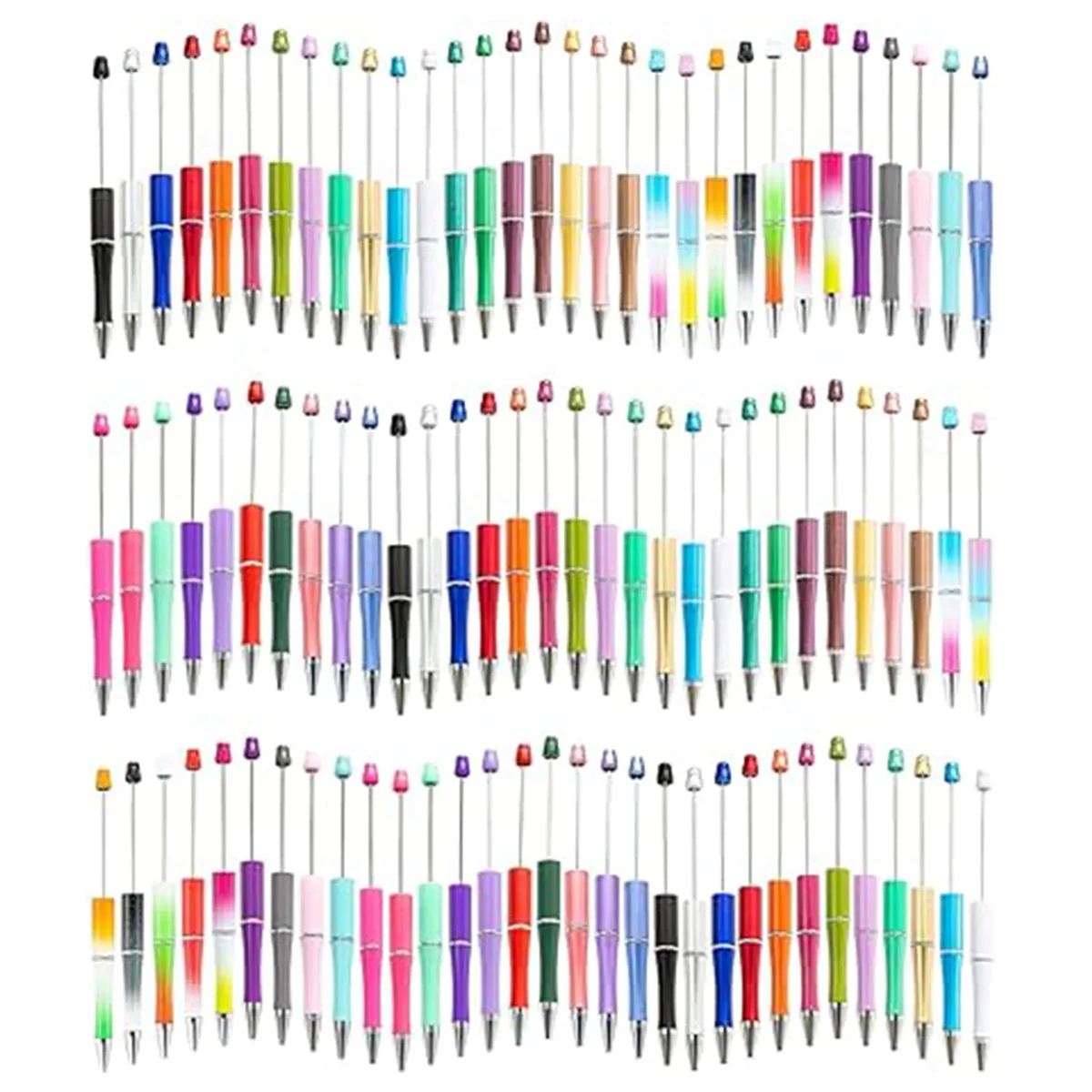 Plastic DIY Beadable Ballpoint Pen MOQ100 1