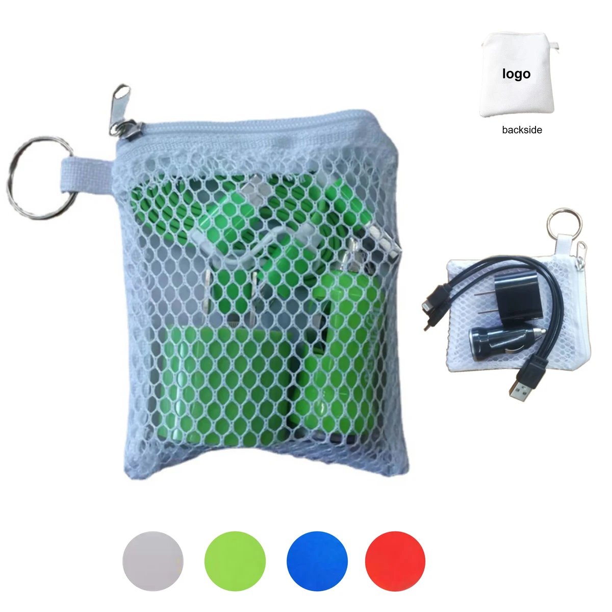 3 in 1 Charging Set with Mesh Bag 1