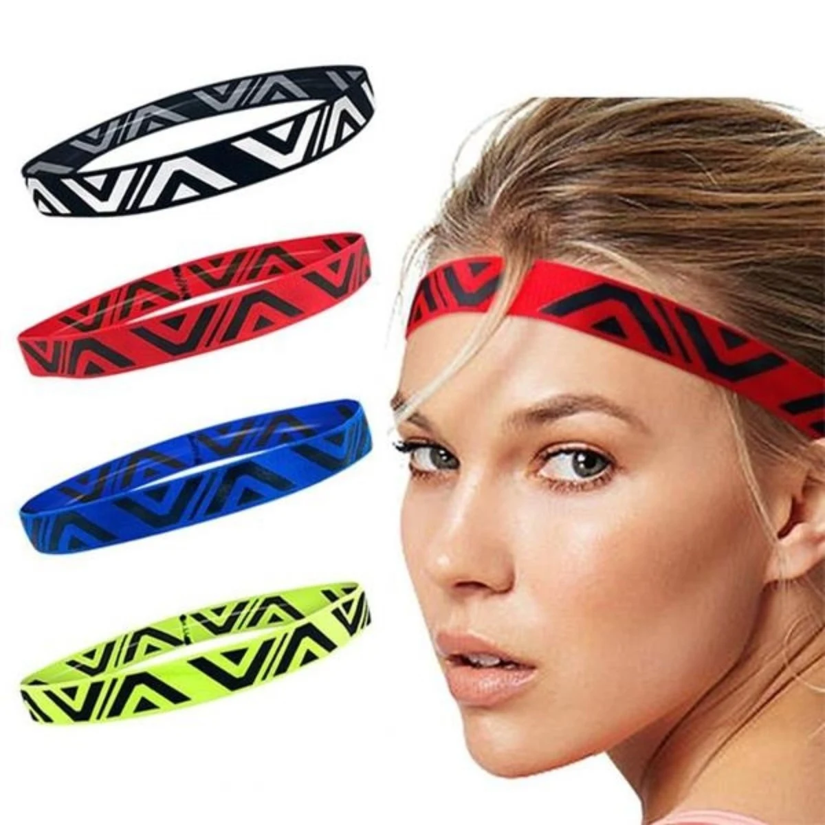 HEADBANDS 1 INCH DYE SUBLIMATION STRETCHY FULL COLOR BOTH SIDES 1