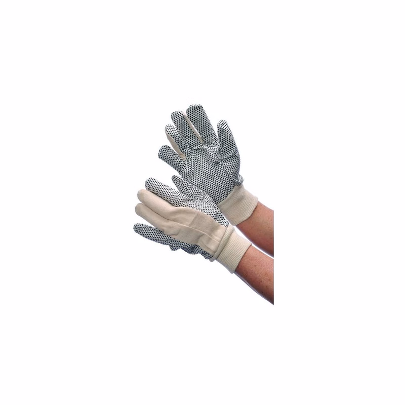 Men's Canvas Gloves - Black Dots 8 oz