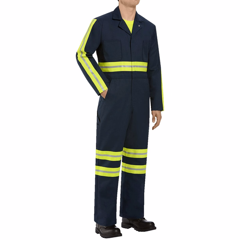 Men's Enhanced Visibility Action Back Coverall - CT10EN